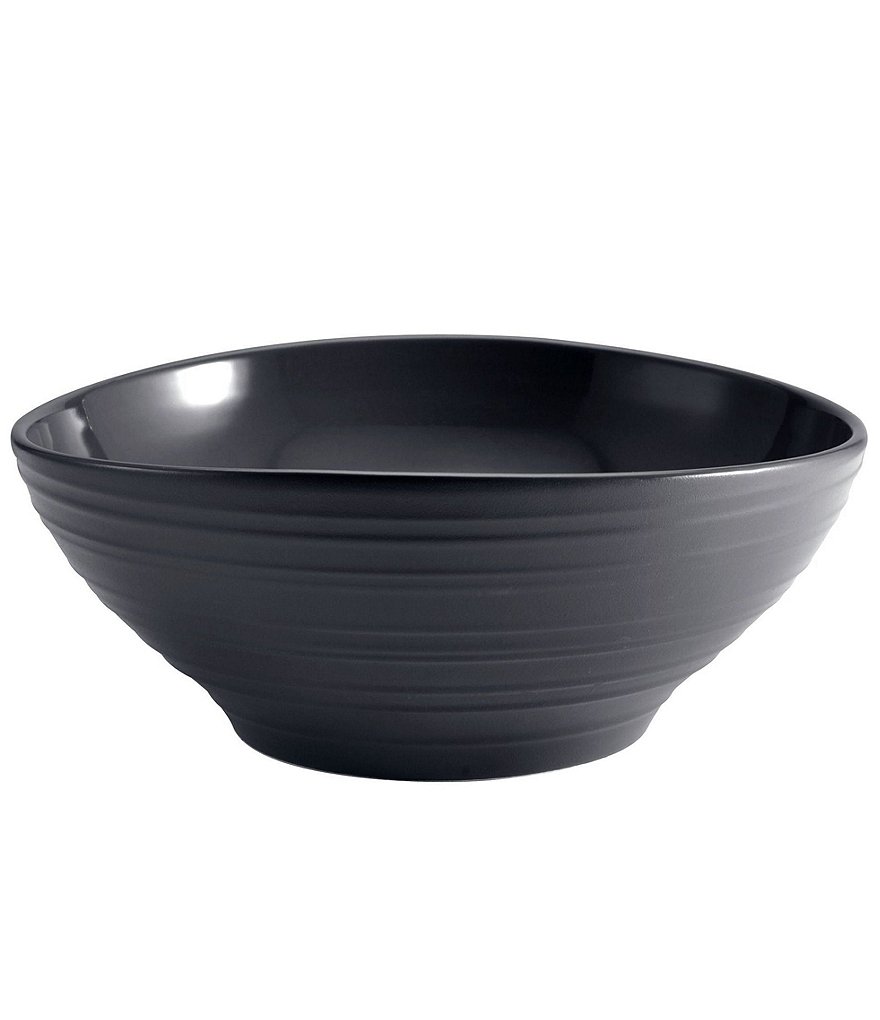 Mikasa Swirl Graphite Round Vegetable Bowl