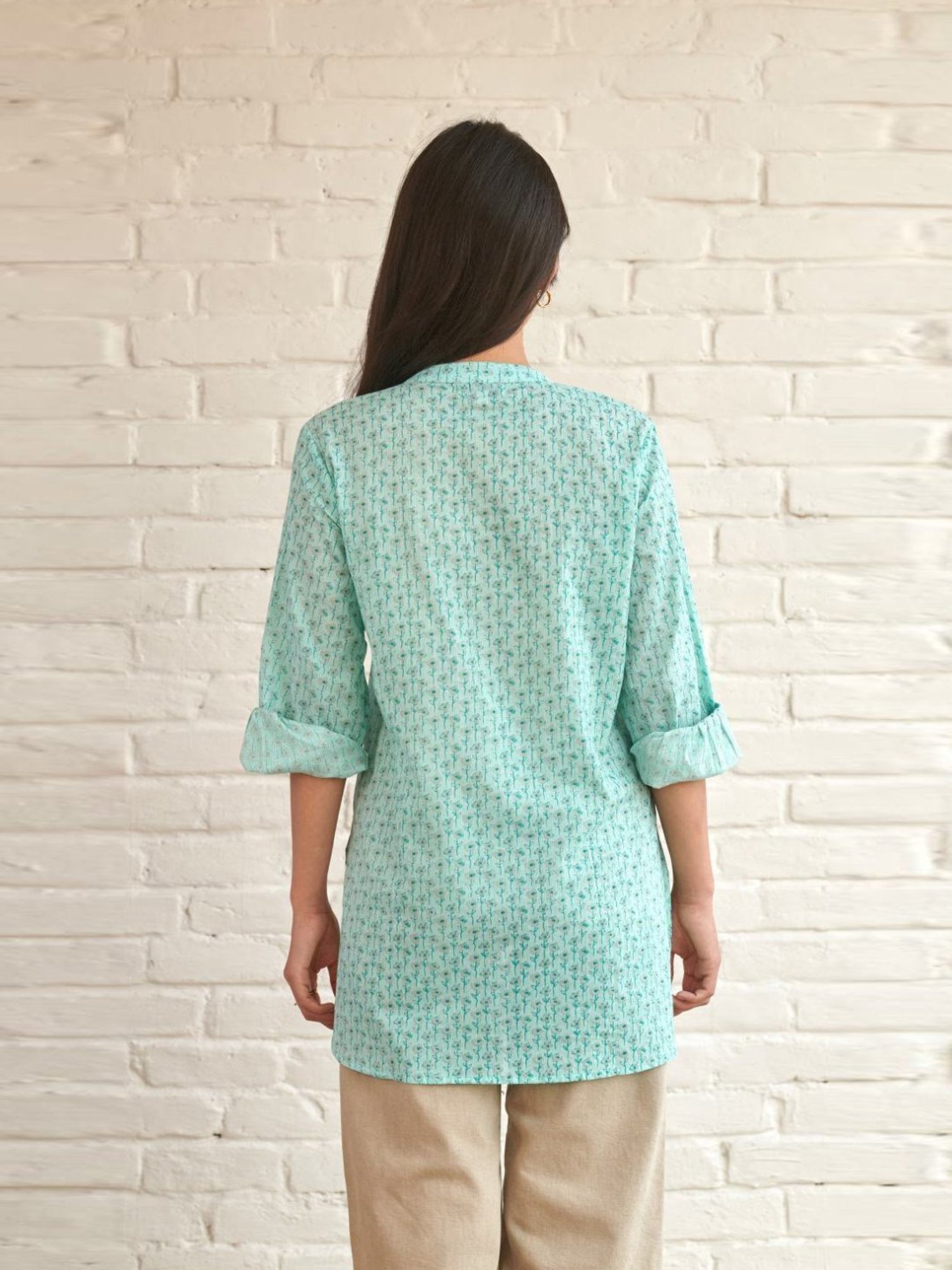 Prakriti Jaipur Blue Iris Shirt