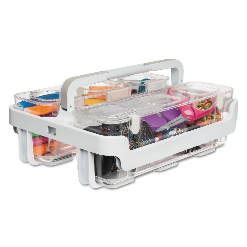 Deflecto Caddy Organizer 10 1/2 x 14 White 29003