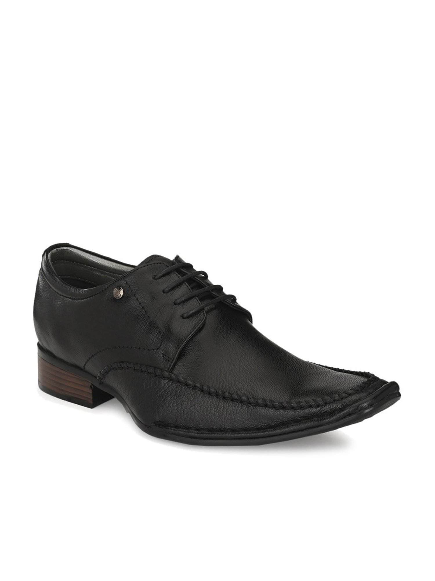 Hitz Men's Black Derby Shoes