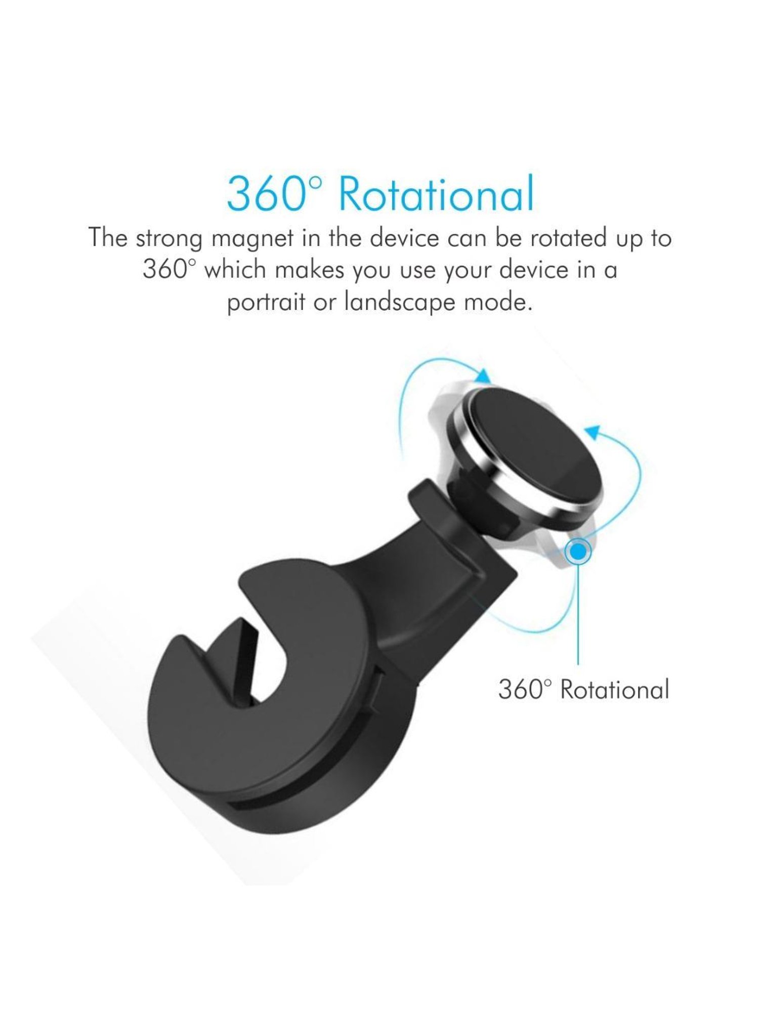 GRIPP Magic Stand Compatible for All Mobile Phones Devices (Black)