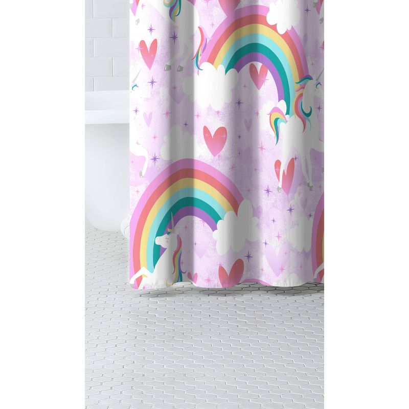 Unicorn Rainbow Shower Curtain - Dream Factory