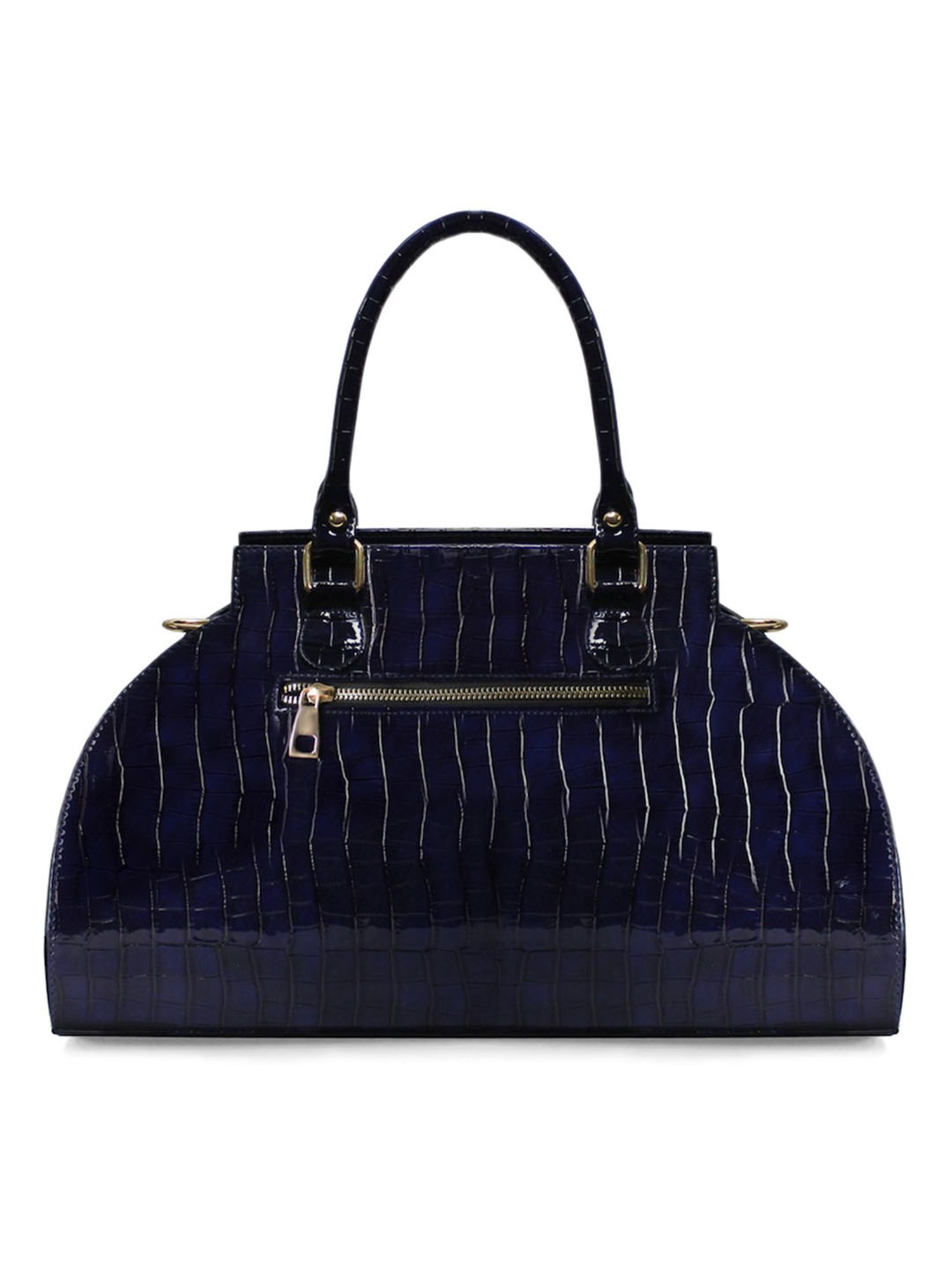 Modern Myth Blue Textured Medium Handbag