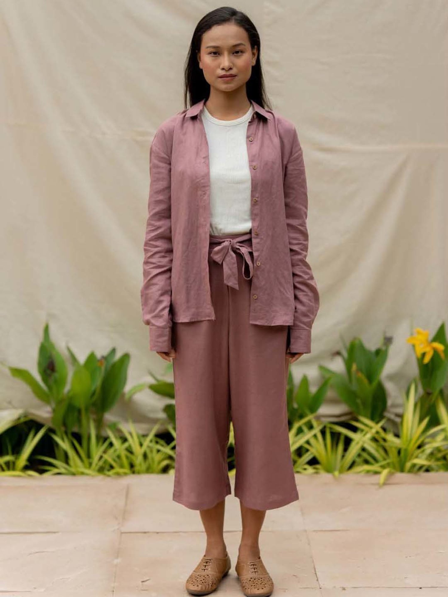 Anousshka Wood Rose Oversized Shirt