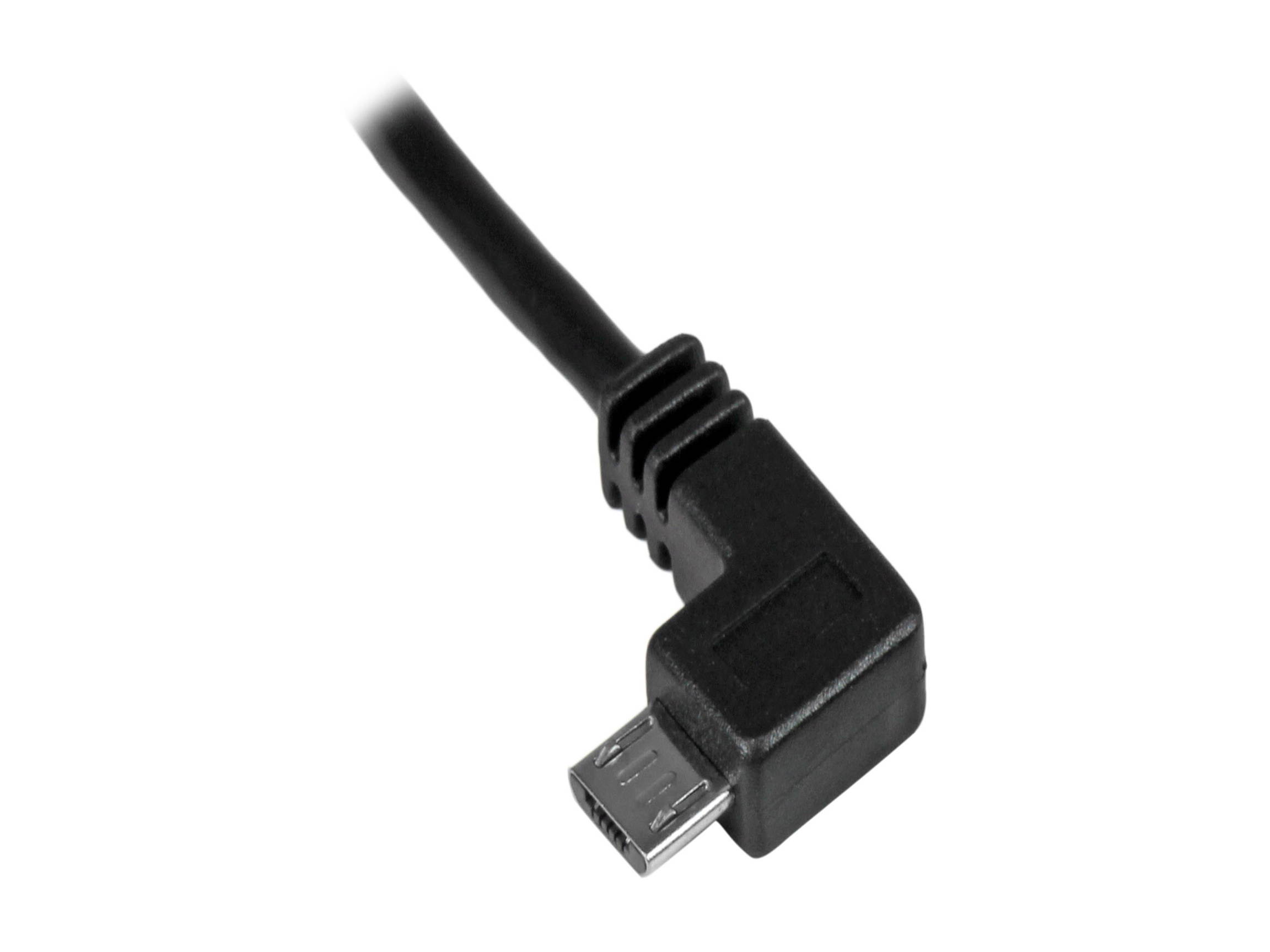 StarTech.com USBAUB2MLA Micro-USB Charge-and-Sync Cable M/M - Left-Angle Micro-USB - 24 AWG