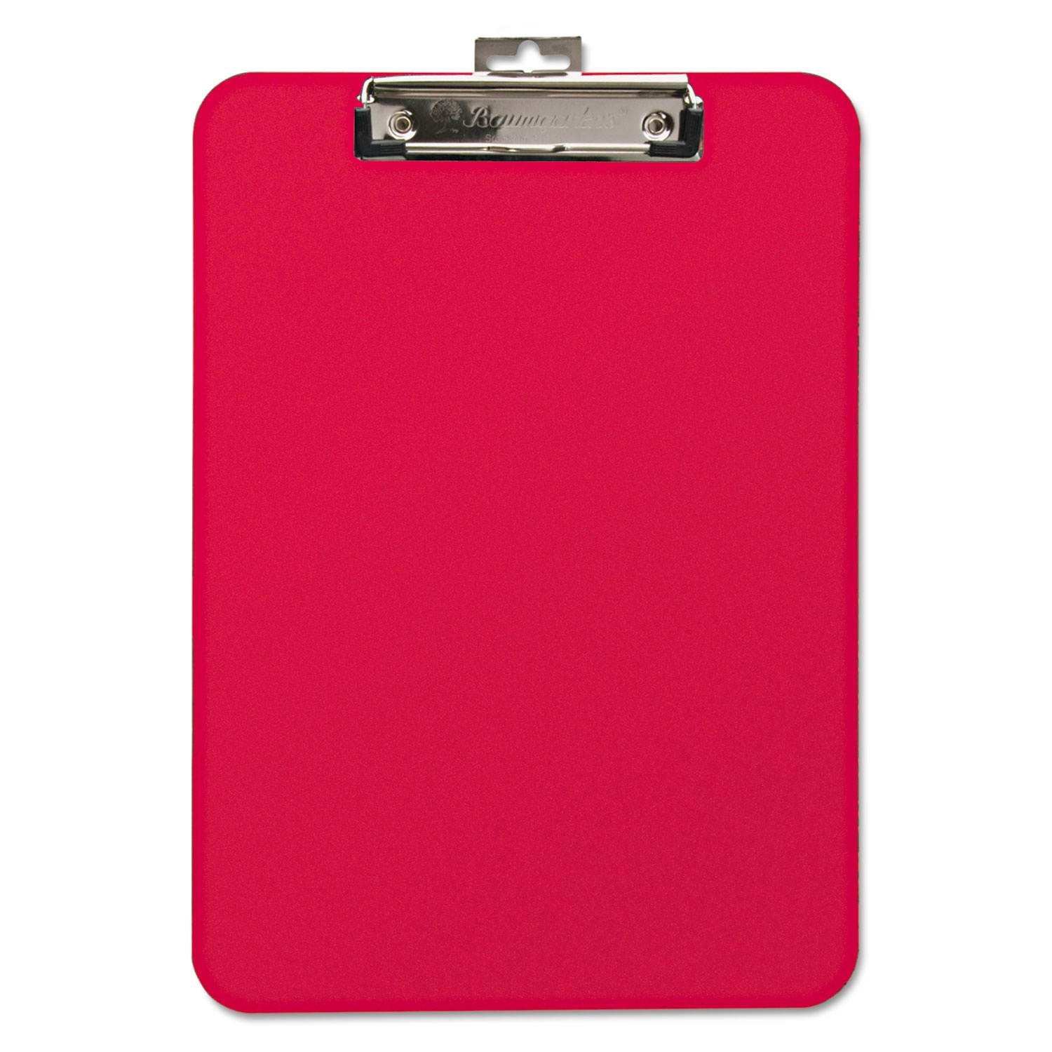 Baumgartens Unbreakable Recycled Clipboard 1/4" Capacity 8 1/2 x 11 Red 61622