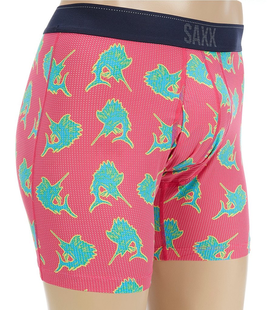 Saxx Quest Pink Sail Away Boxer Briefs