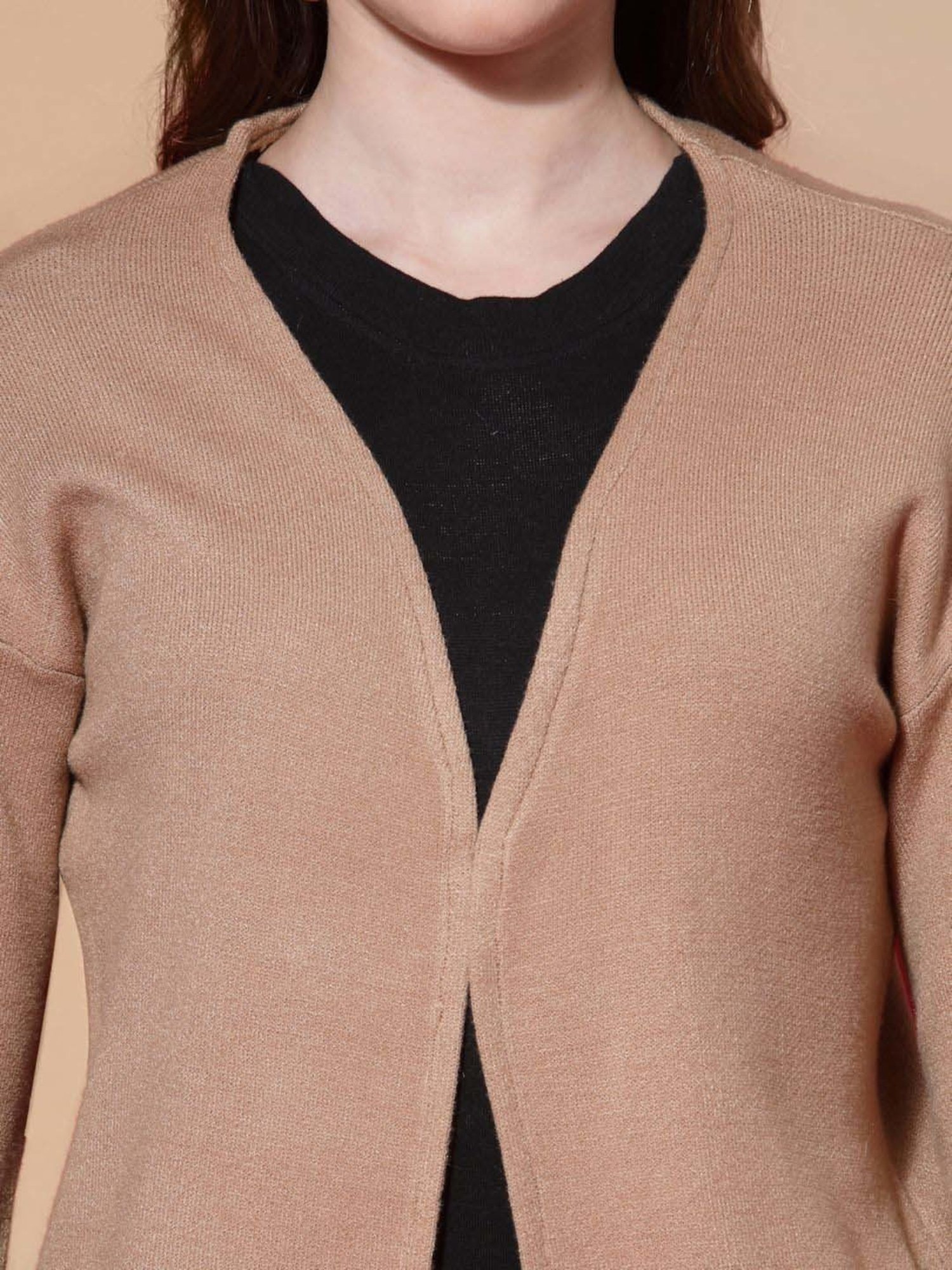 Mafadeny Brown Plain Shrug