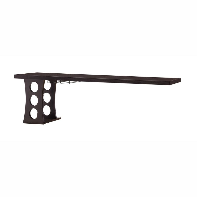 Gregle Floating Wine Rack Cappuccino - miBasics