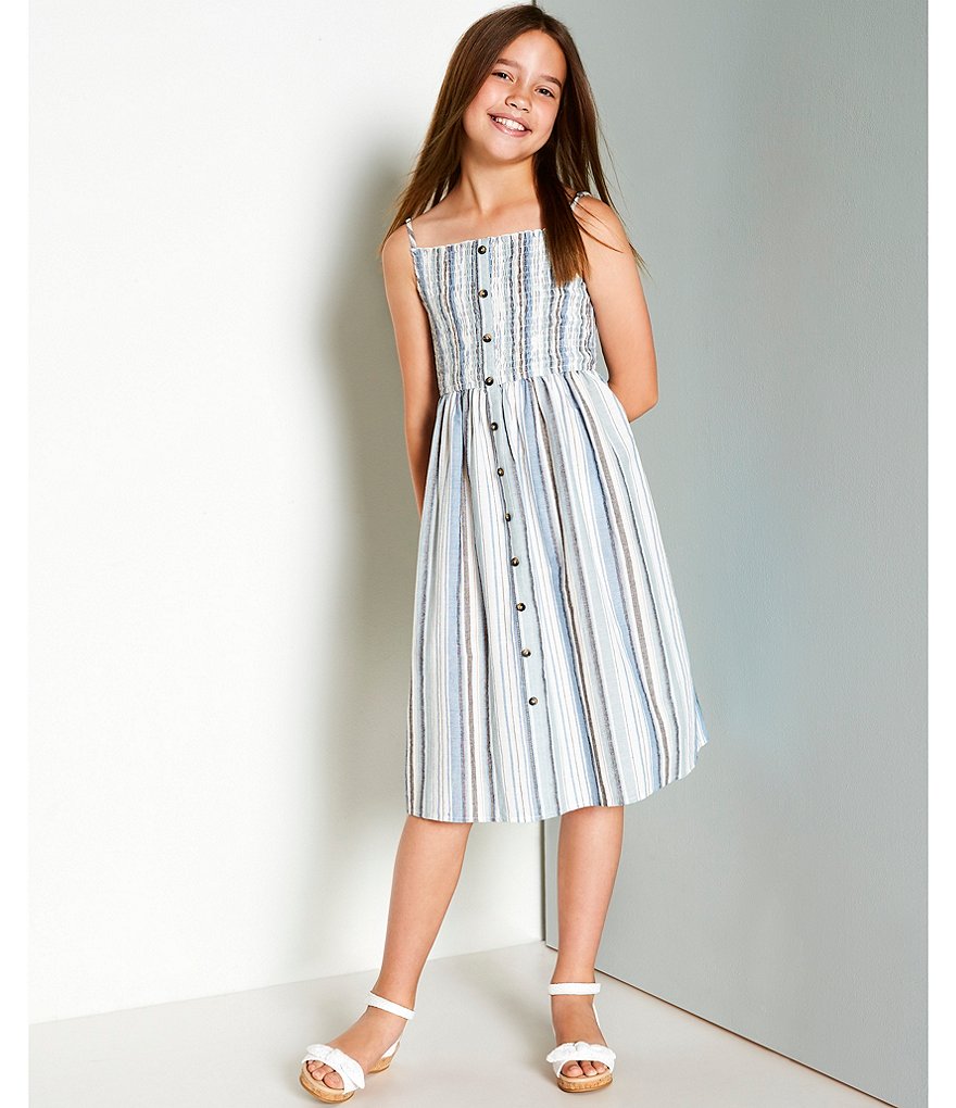 Copper Key Girls' Dearisst Eyelet Bow Flatform Wedges (Toddler)