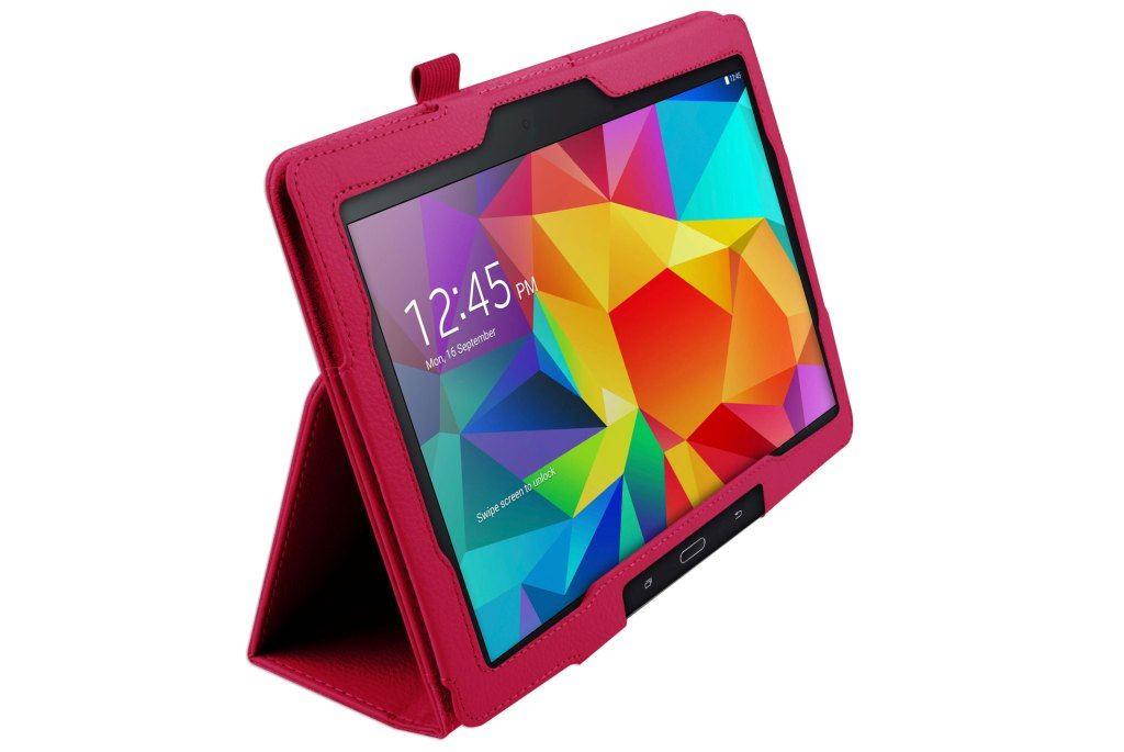 Hellfire Trading Magnetic PU Leather Case for Samsung Galaxy Tab 4 10.1" T530 - White