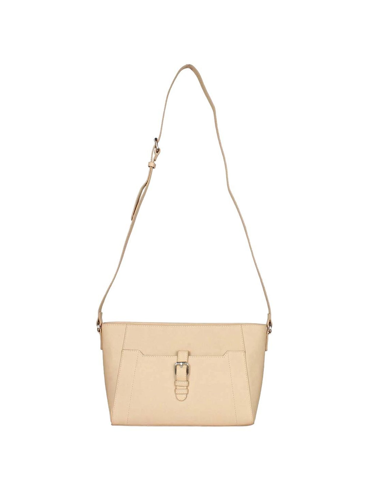 Saint G Pink Solid Medium Sling Handbag