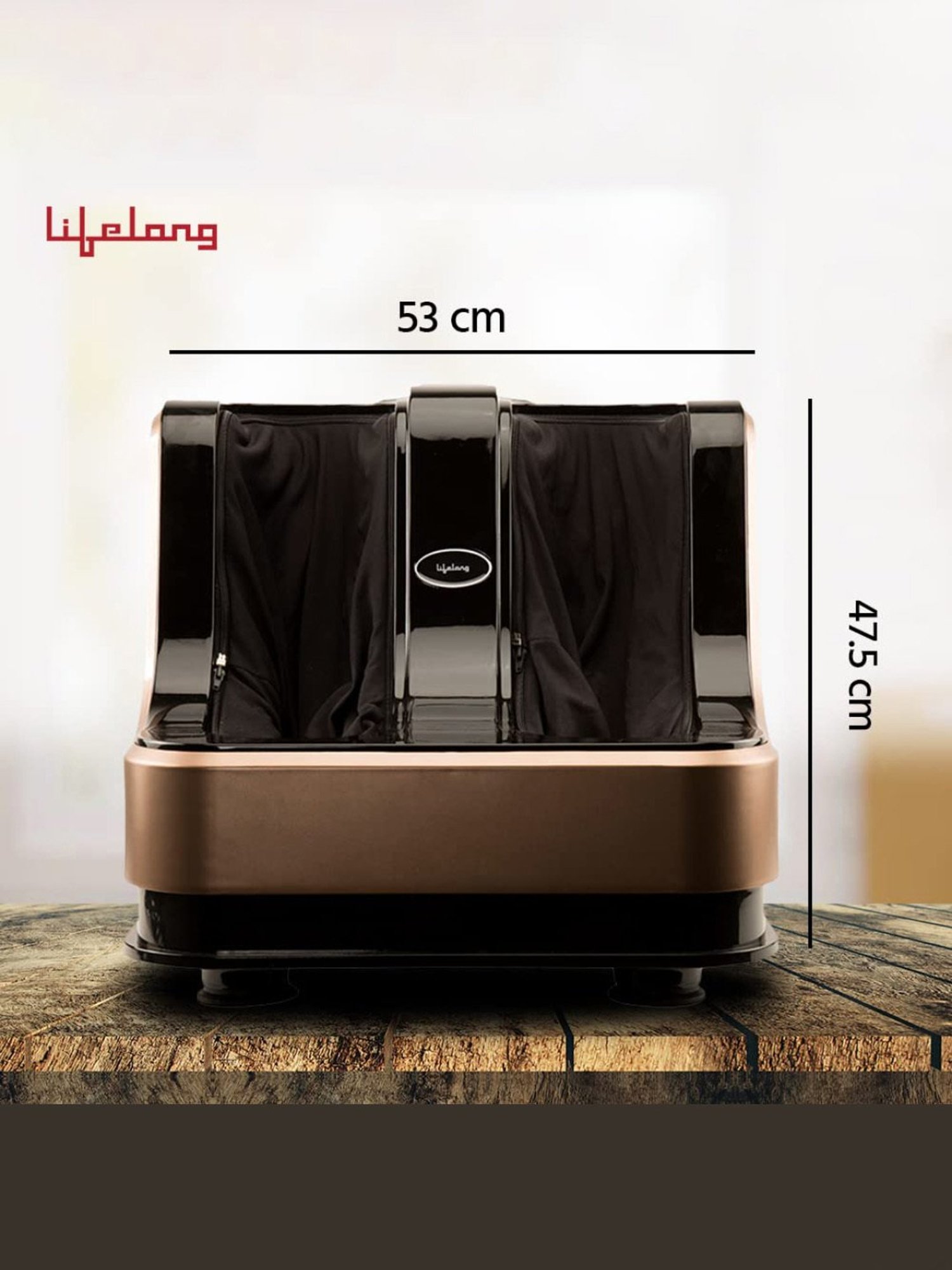 Lifelong LLM99 80W Foot, Calf and Leg Massager (Dark Brown)