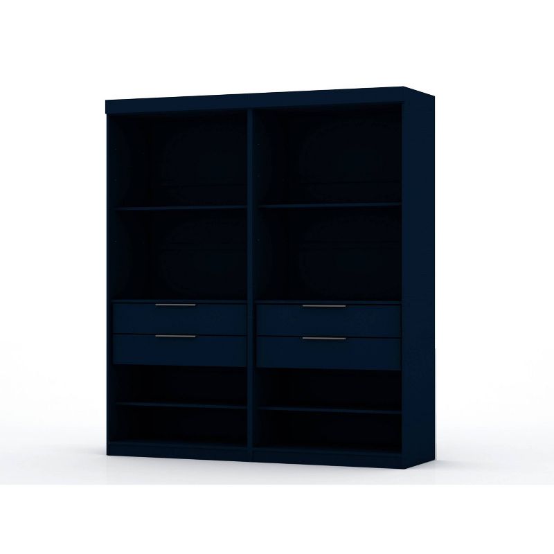 Mulberry 2.0 Sectional Wardrobe Closet Blue - Manhattan Comfort