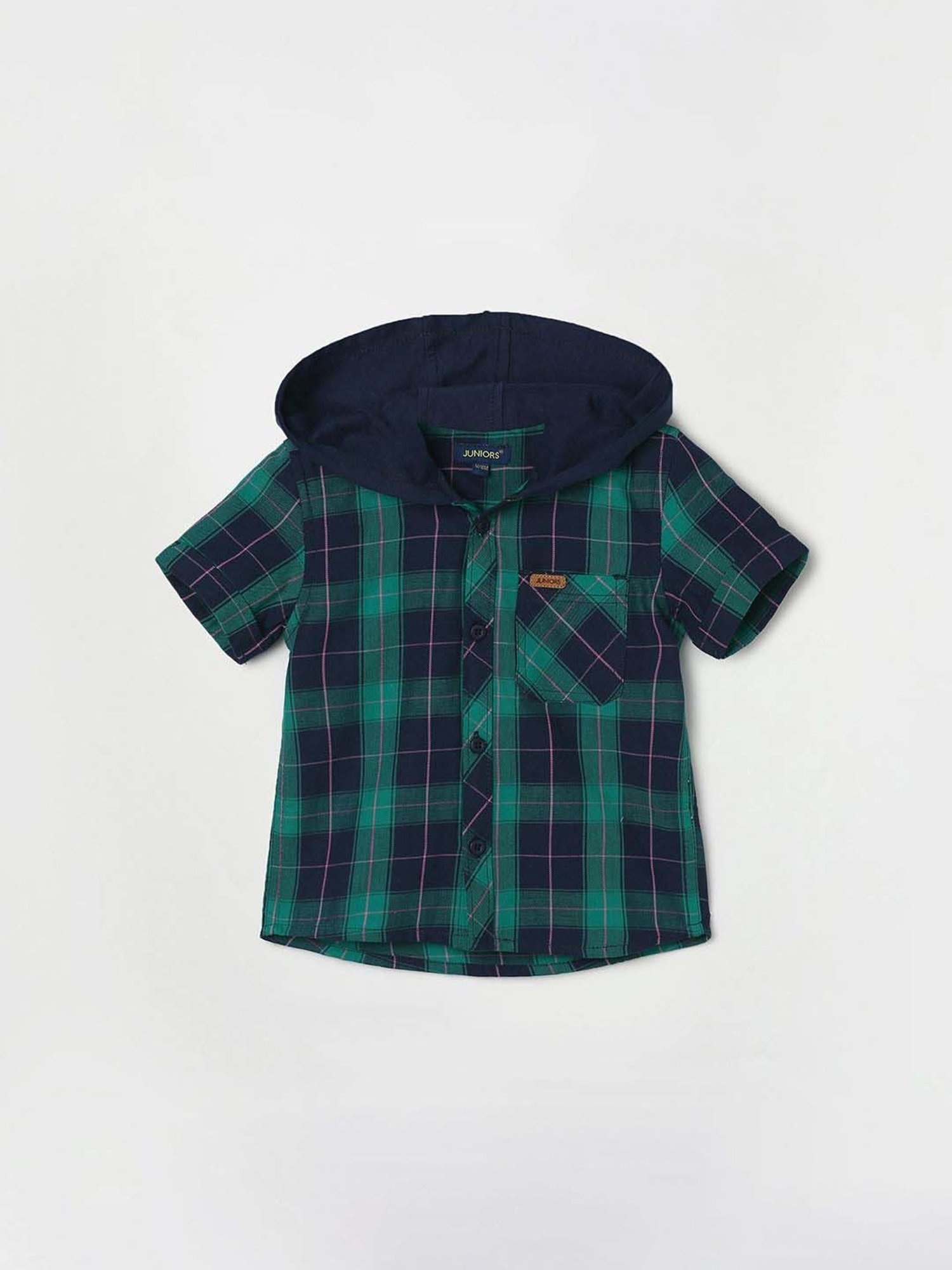 Pantaloons Baby White Cotton Printed Shirt