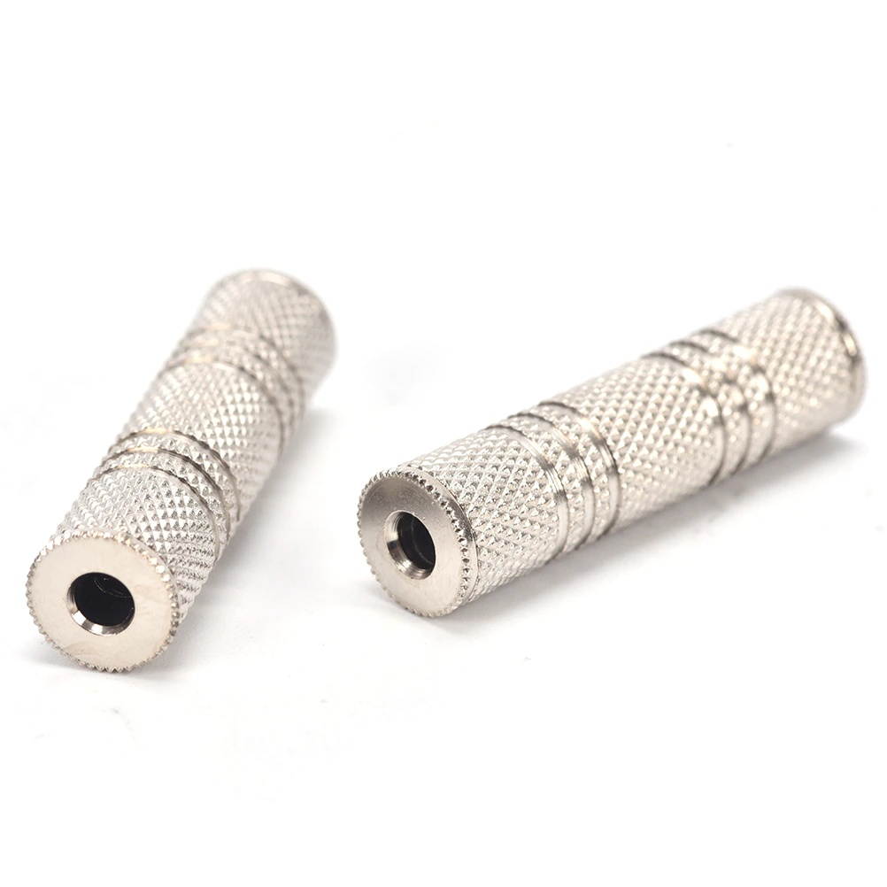 2PC/lot 3.5mm Jack Female to 3.5 mm Female Connector F/F Stereo Audio Adapter Headphone Jack Coupler Adaptor Connector  Hot Sale