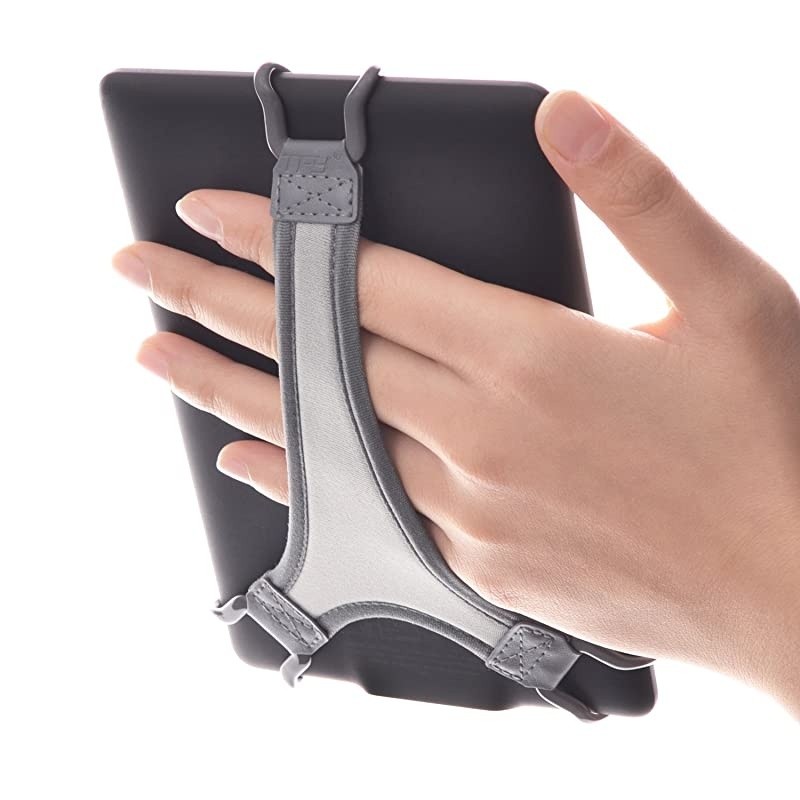 Security Hand Strap Holder Finger Grip Compatible with Kindle EReaders Kindle eReader 6Inch Kindle PaperwhiteVoyageOasisNook GlowLight PlusSony PRS300 PRS350 Grey