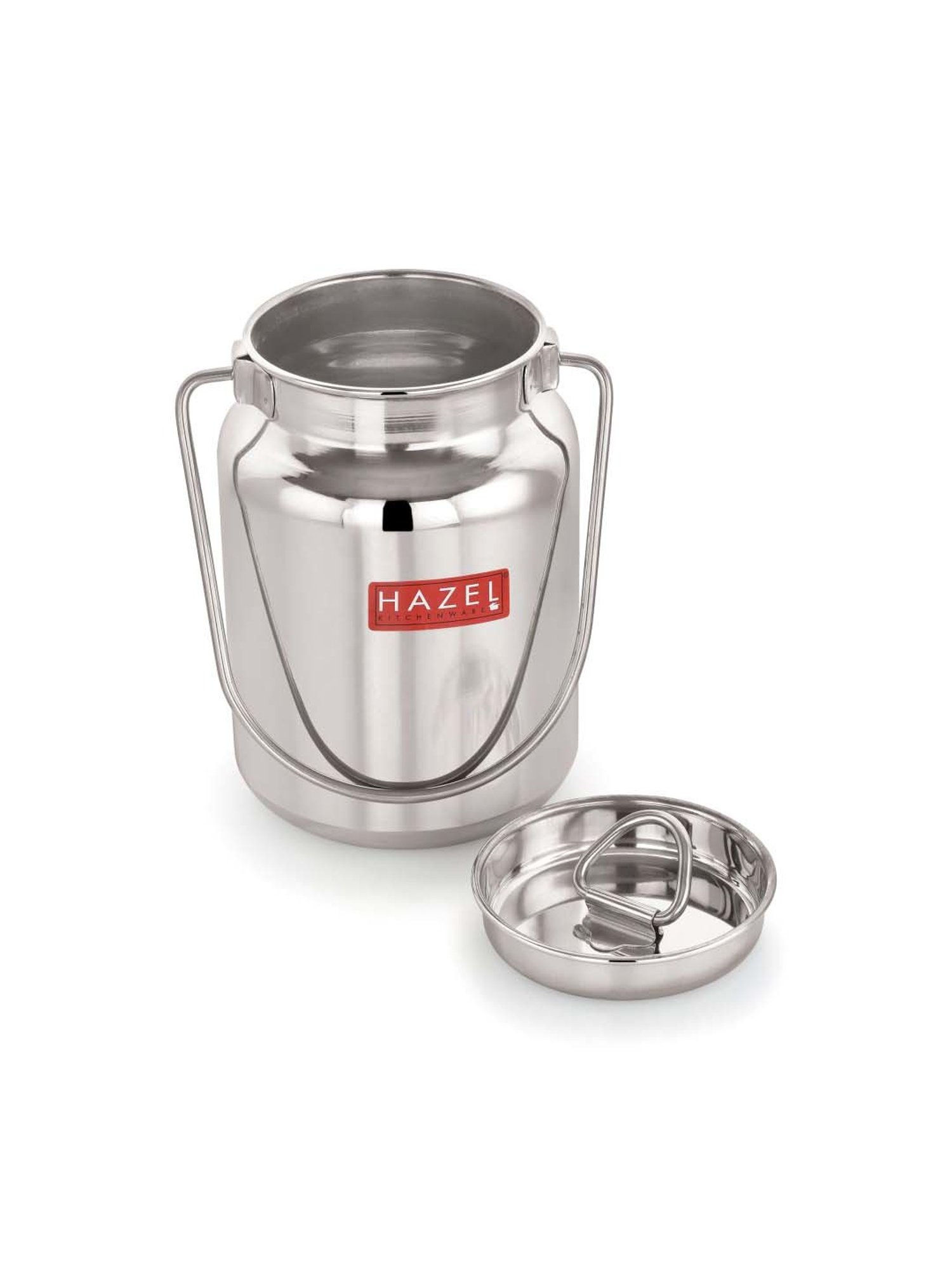 HAZEL Silver Stainless Steel Oil Container (0.75 L)