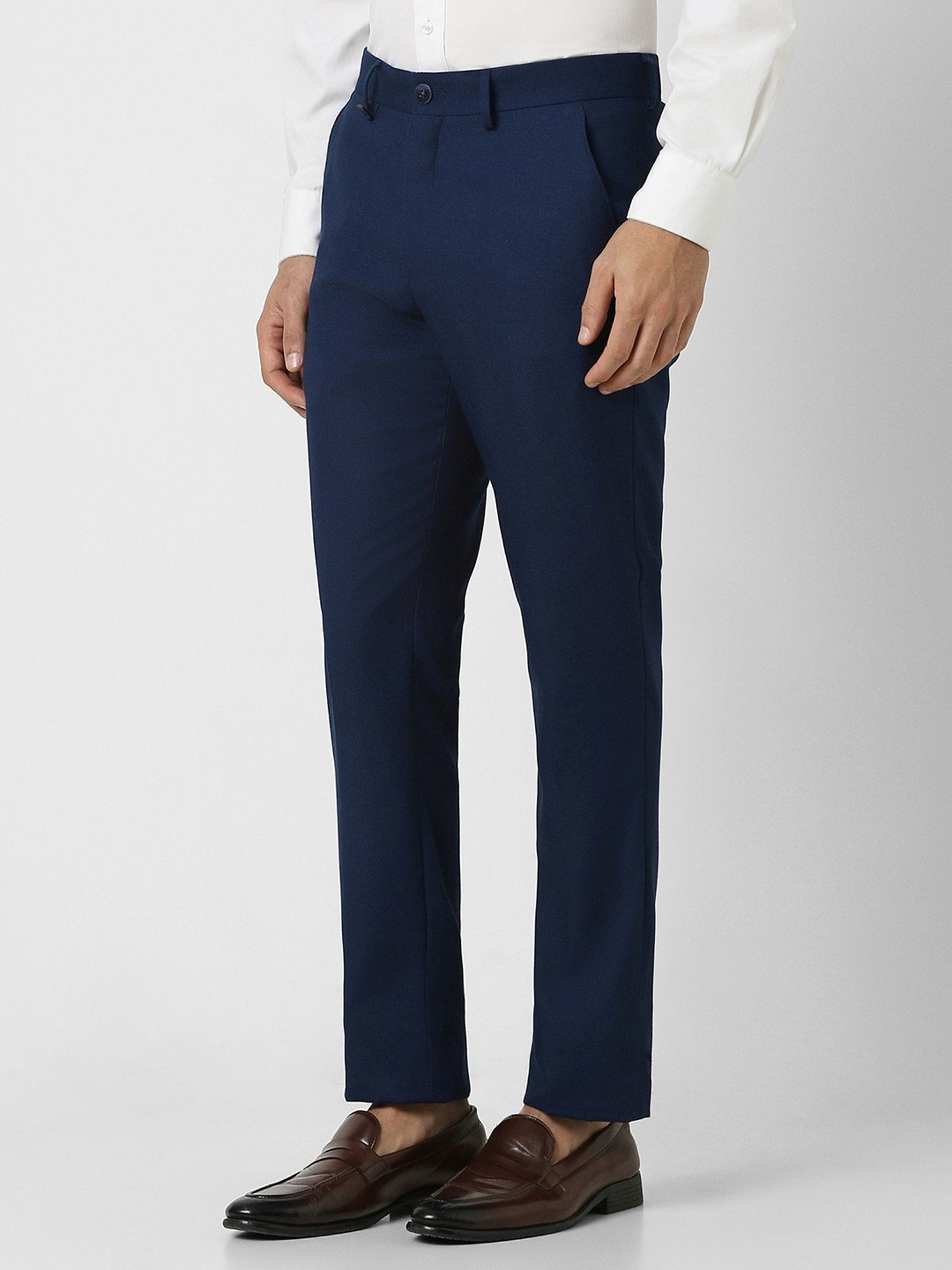Van Heusen Navy Skinny Fit Trousers