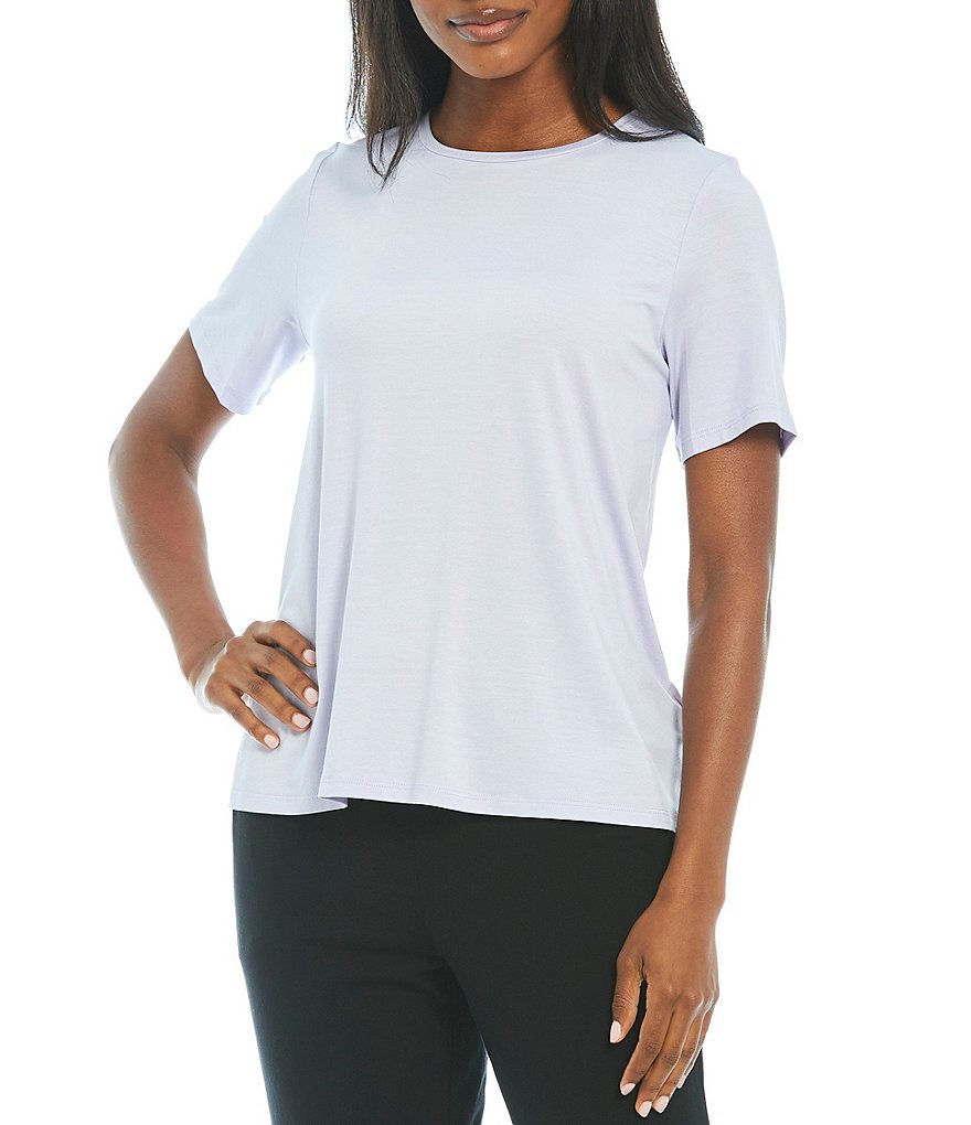 Eileen Fisher Jersey Crew Neck Short Sleeve Tee