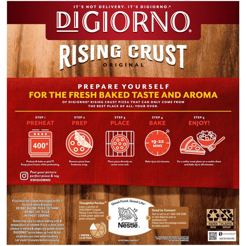DiGiorno Four Cheese Frozen Pizza with Rising Crust - 28.2oz