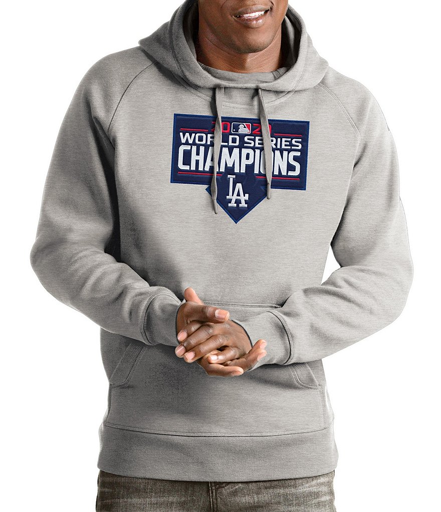 Antigua Los Angeles Dodgers 2020 MLB World Series Champions Victory Pullover Long-Sleeve Hoodie