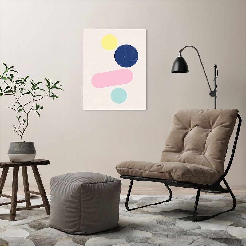 Americanflat Paper Shapes 7 by Roseanne Kenny Wall Art Canvas - 11" x 14"