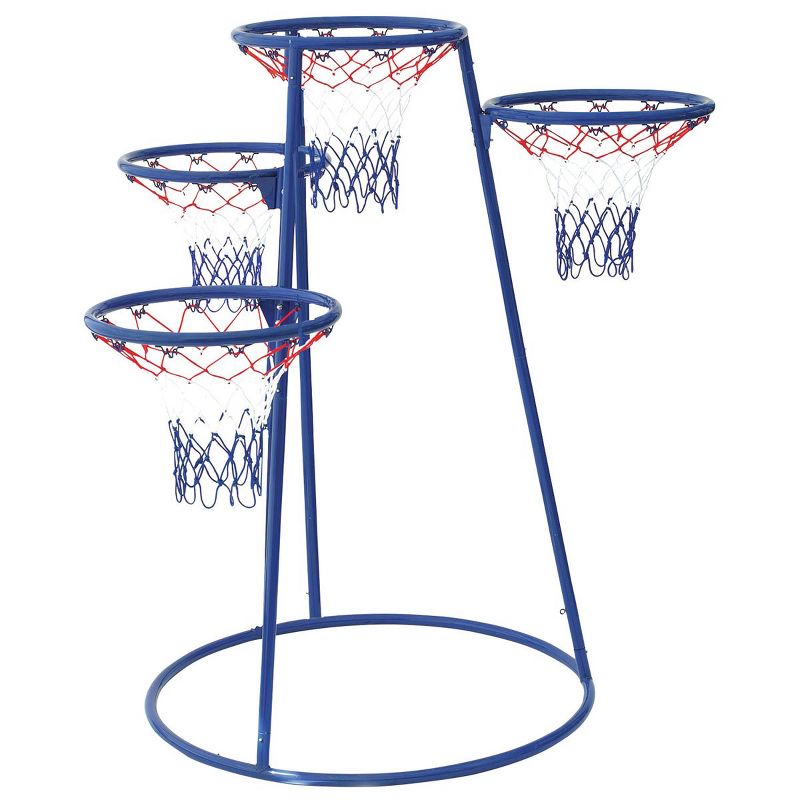Children's Factory 4 Ring Basketball Stand With Storage Bag