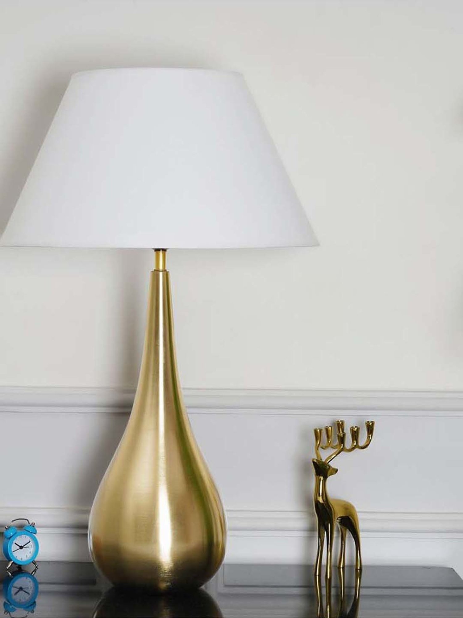 Kapoor E Illuminations Green Study Table Lamp - Set of 1