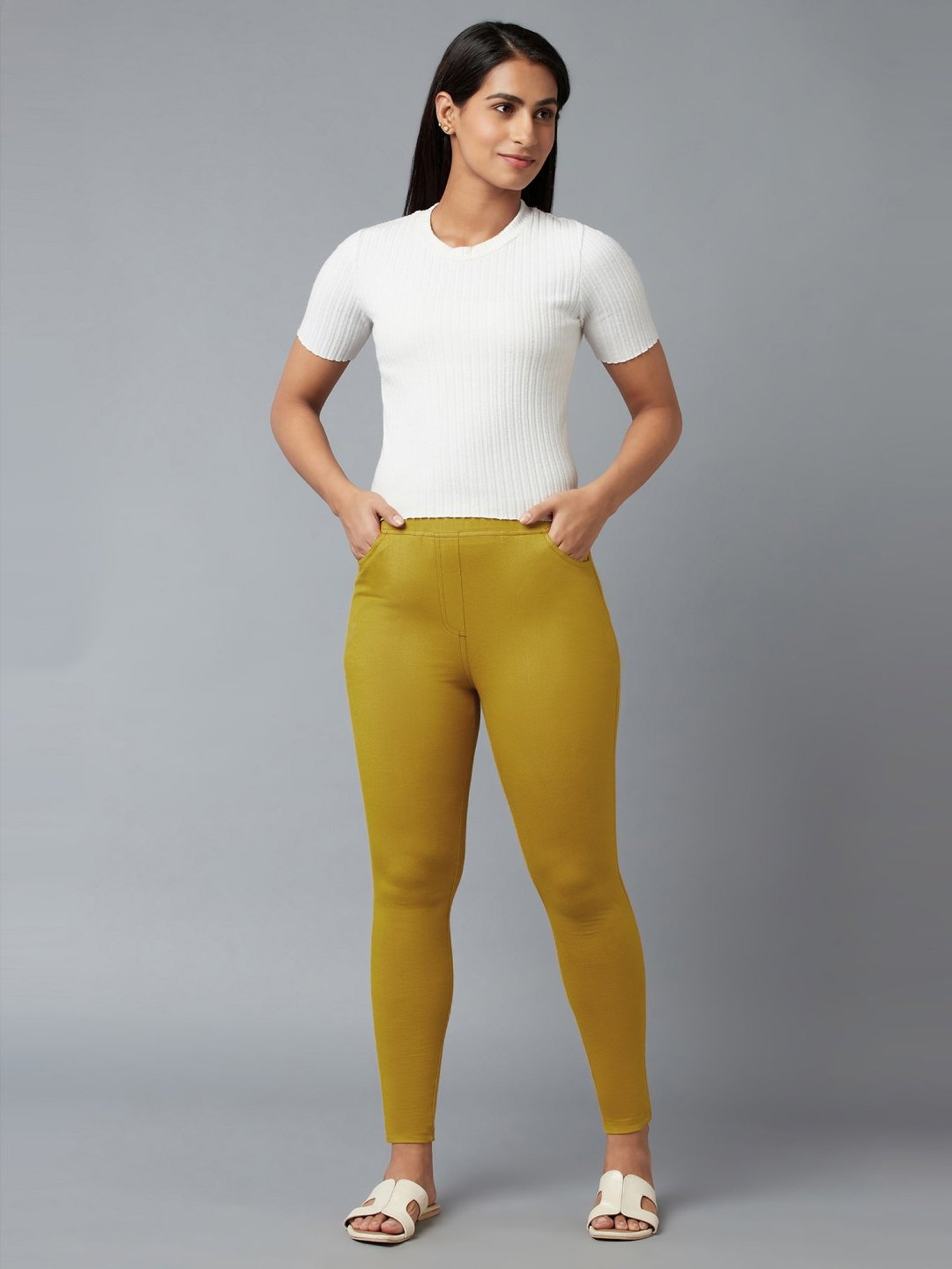 Elleven from Aurelia Olive Green Jeggings