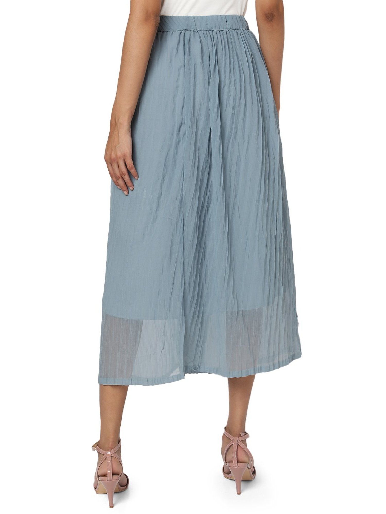 Smarty Pants Blue Midi Skirt