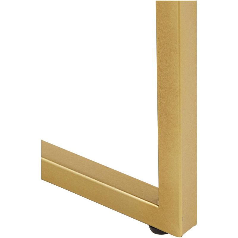 55 Downing Street Les Revoires 16" Wide Cream and Gold 1-Drawer Accent Table