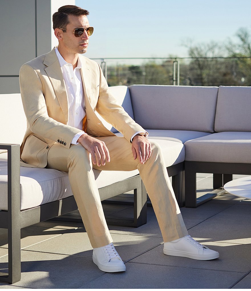 Murano Carrot-Fit Drawstring Baird McNutt Linen Suit Separates Pants