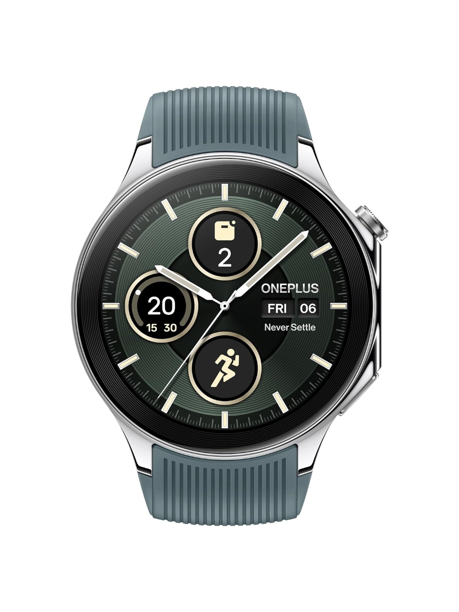 OnePlus Watch 2 BT Calling Smartwatch with 1.43 inch AMOLED Display (Radiant Steel)