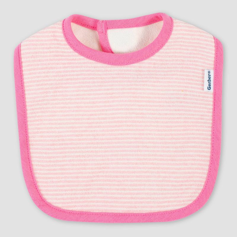 Gerber Baby Girls' 4pk Fox Bib - Blue