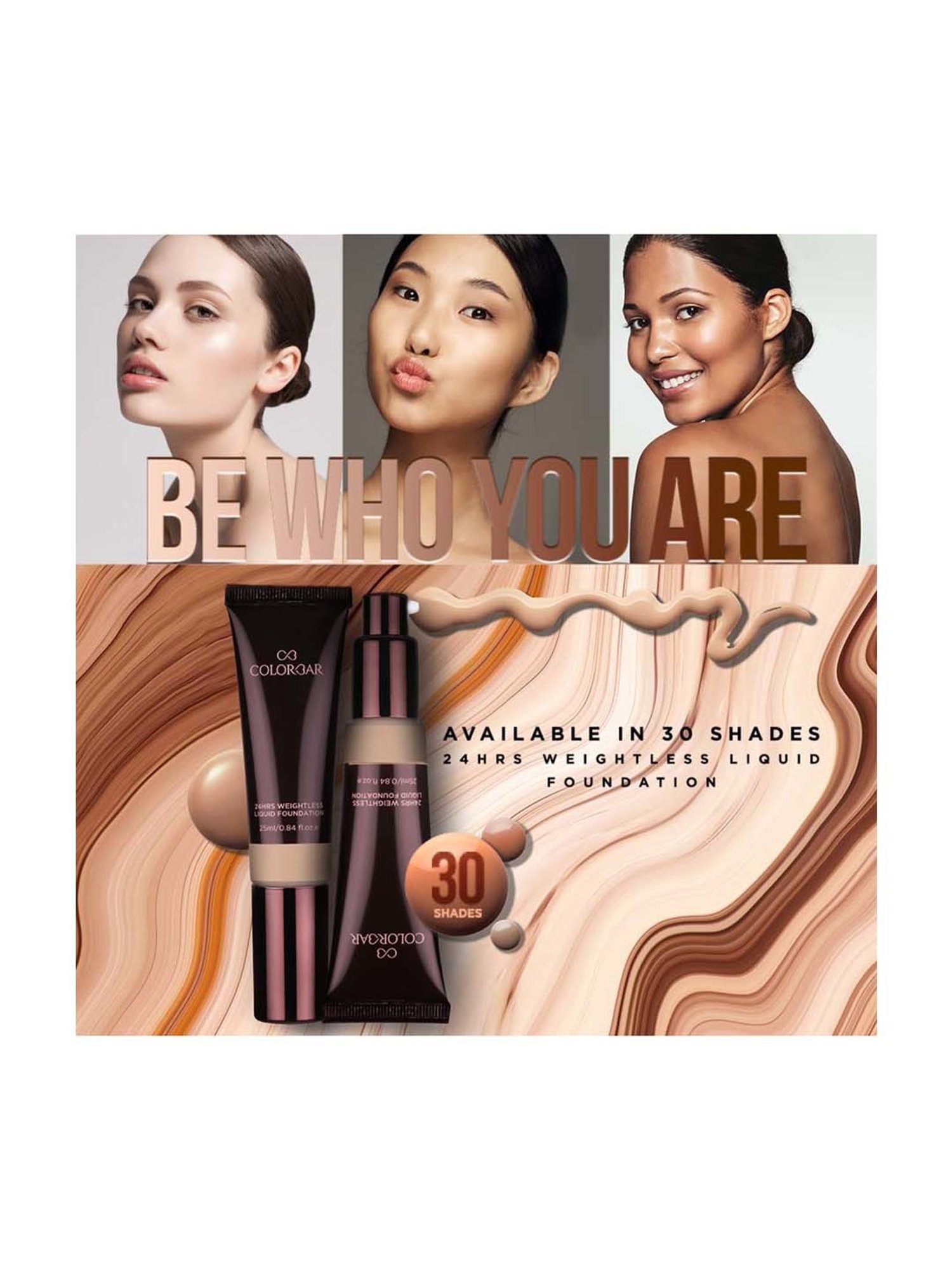 Colorbar 24Hrs Weightless Liquid Foundation FW 5.2 - 25 ml