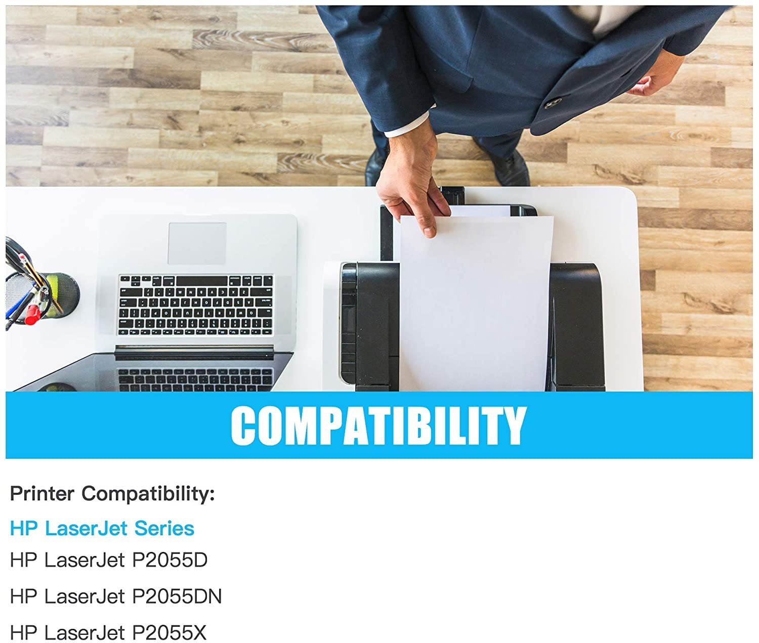 TonerPlusUSA Compatible CF280X CE505X CRG120 Toner Cartridge &ndash; CF 280X CE 505X CRG 120 High Yield Toner Cartridge Replacement for HP Laser Printer &ndash; Black [2 Pack]