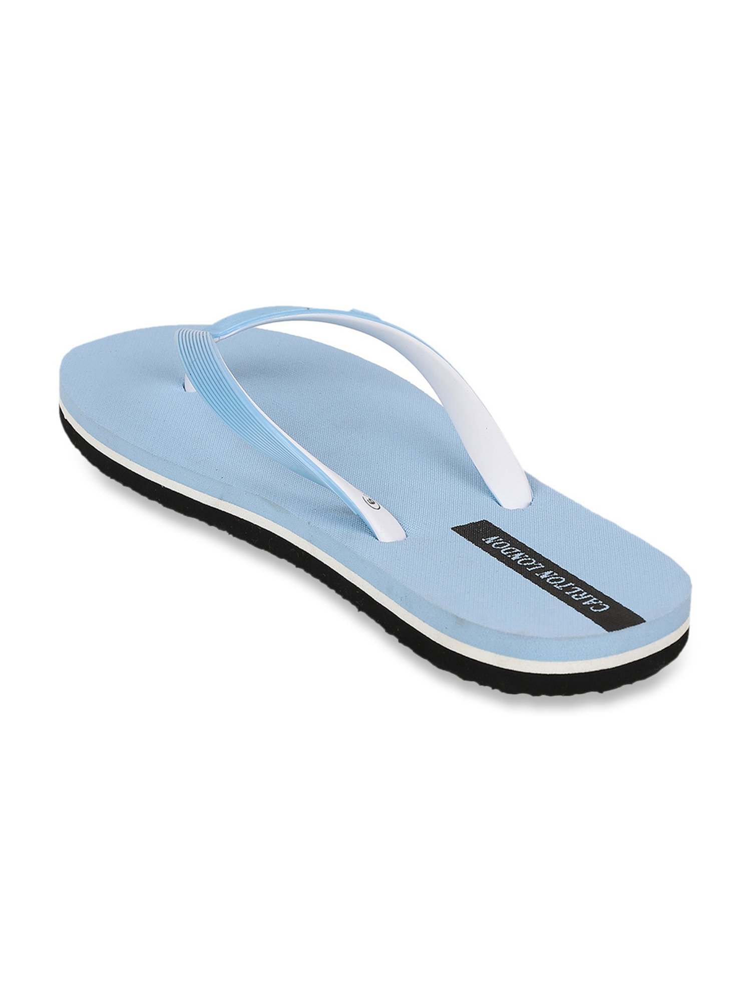 Carlton London Women's Sky Blue Flip Flops
