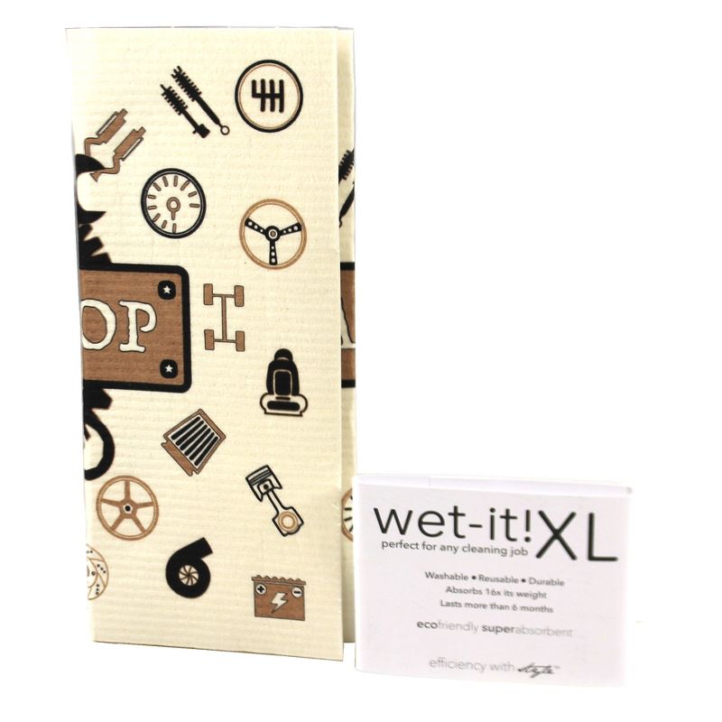 Swedish Dish Cloth 11.75" Car Autoshop Xl Absorbent Cleaning Cloth Eco Friendly  -  Dish Cloth