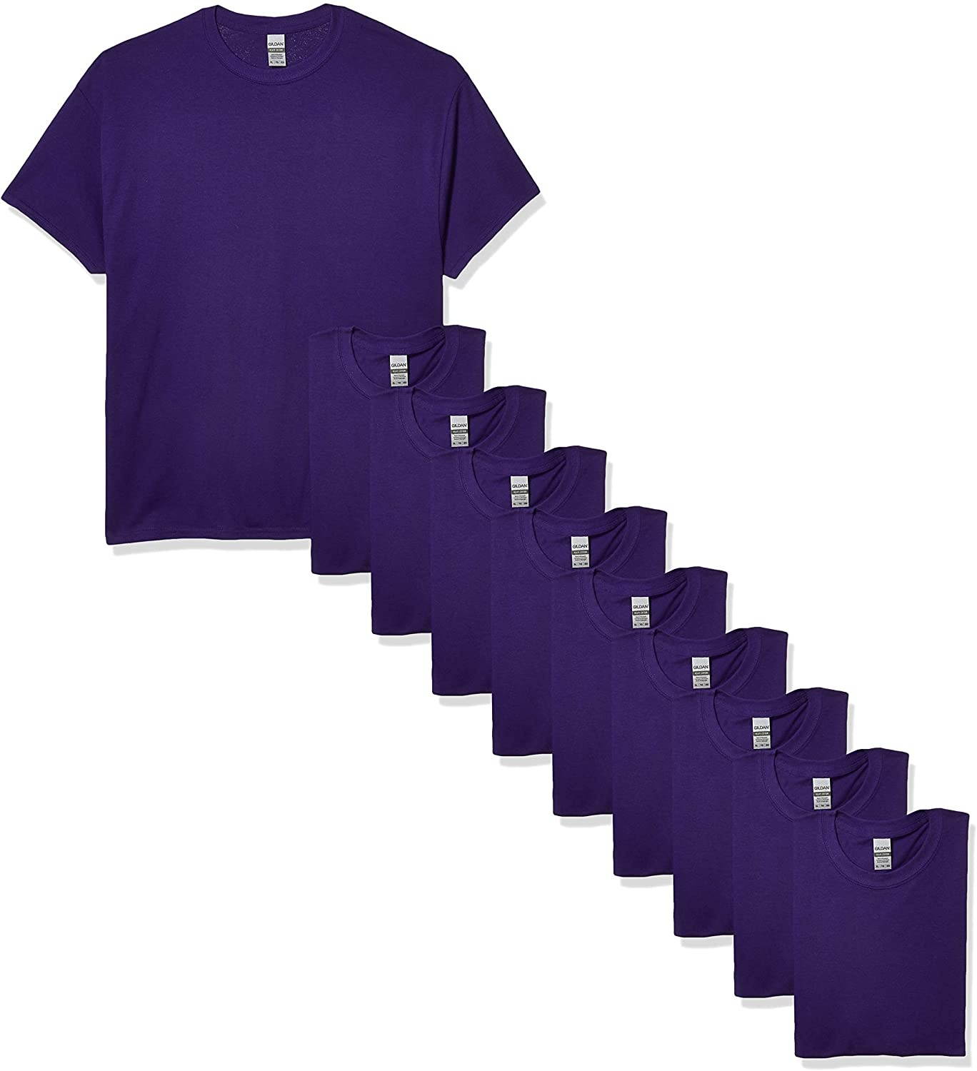 Gildan Men's 10-Pack Heavy Cotton Adult T-Shirt (G5000)