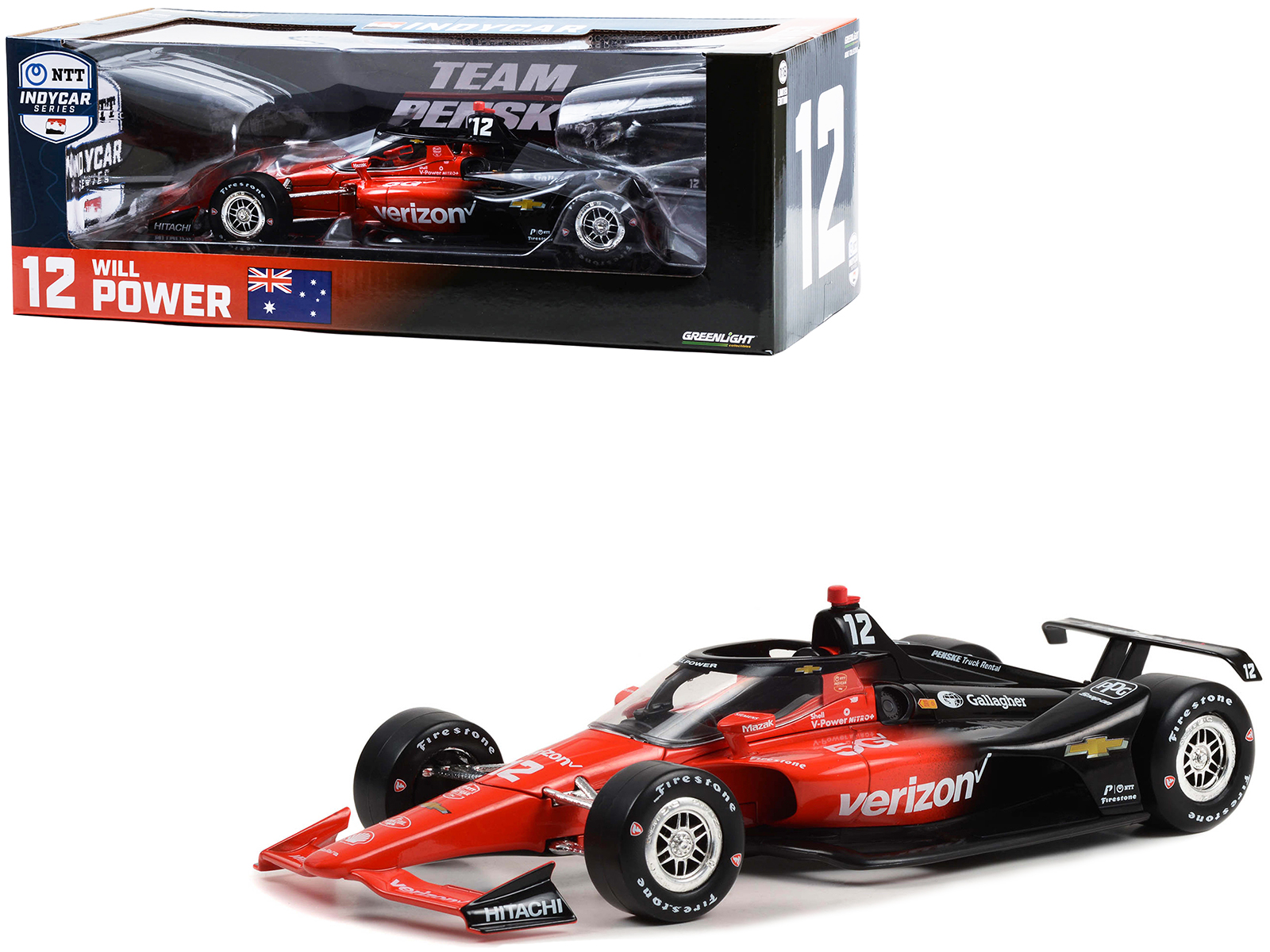 Dallara IndyCar #2 Josef Newgarden "Shell Oil" Team Penske Winner "108th Indianapolis 500 - NTT IndyCar Series" (2024) 1/64 Diecast Model Car by Greenlight