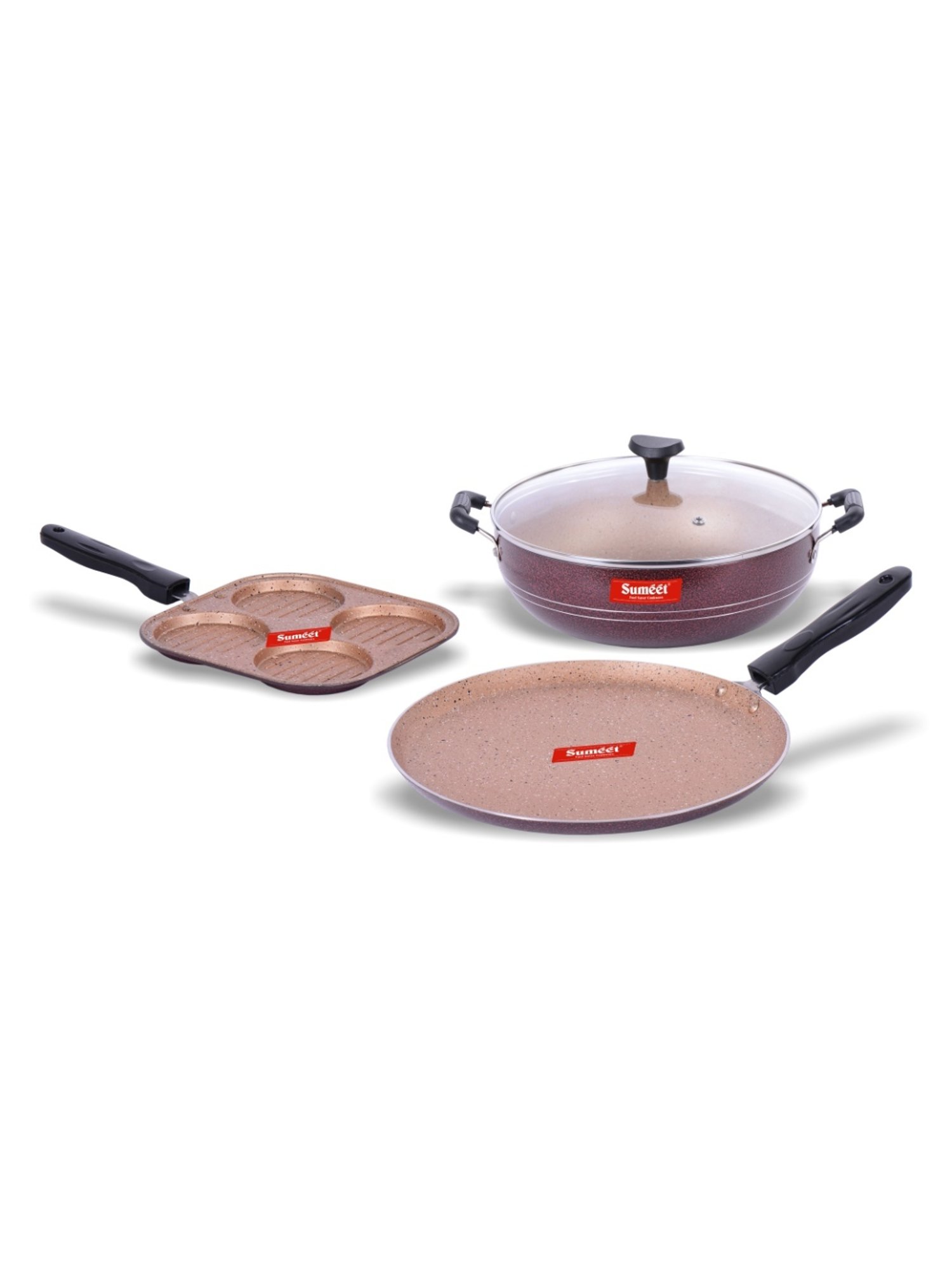 ScanPan Classic Black Recycled Aluminum 2-Piece Fry Pan Set 