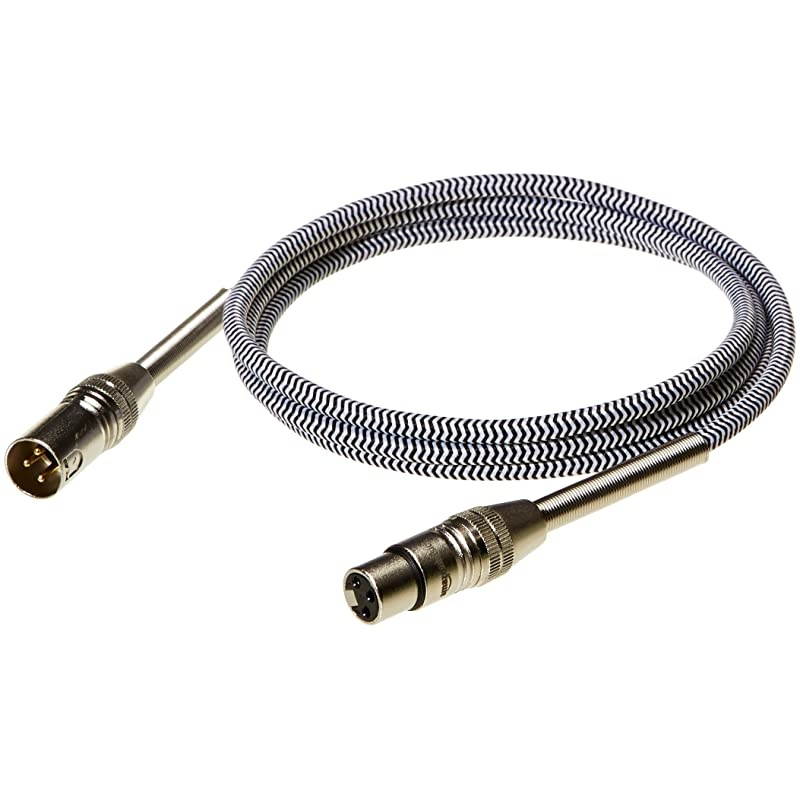 3 Pin Microphone Cable 6 Feet Silver