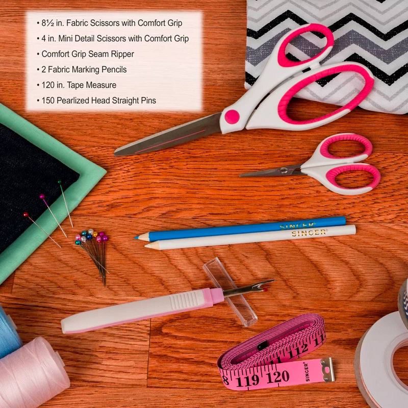 Singer 7pc Set Comfort Grip Sewing Bundle