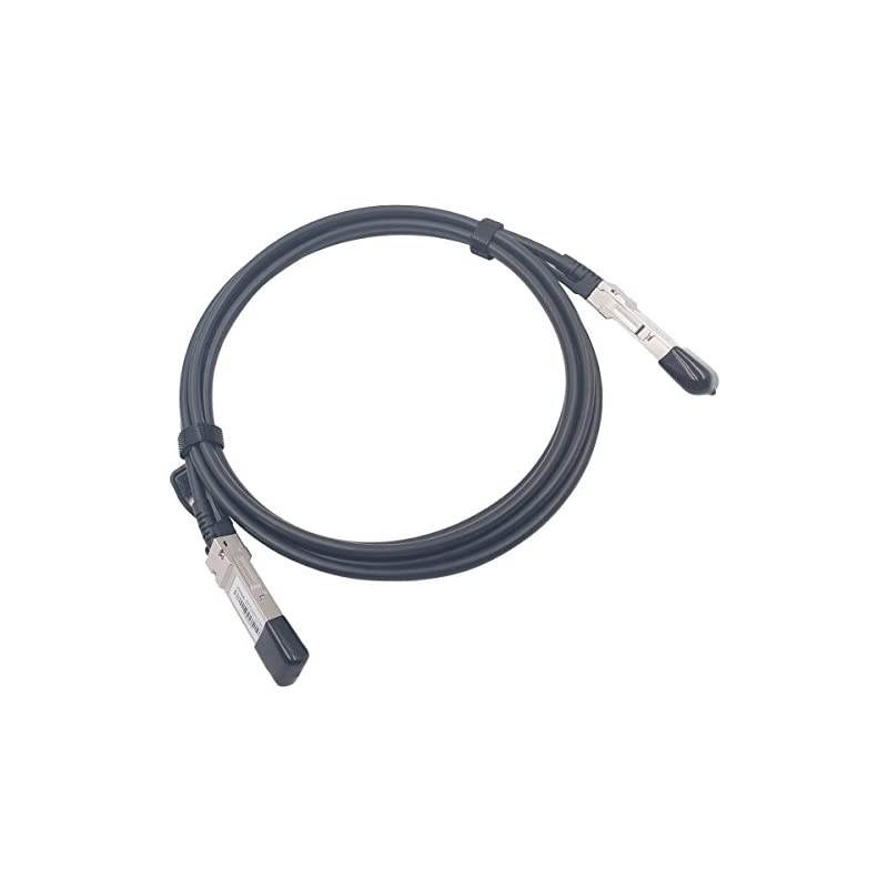 3 Meters QSFP+ DAC Twinax Cable  40GbE QSFP+ Direct Attach Copper Cable QSFPH40GCU3M 30AWG Black for Cisco Dell Ubiquiti DLink Juniper Huawei Mellanox Mikrotik SuperMicro
