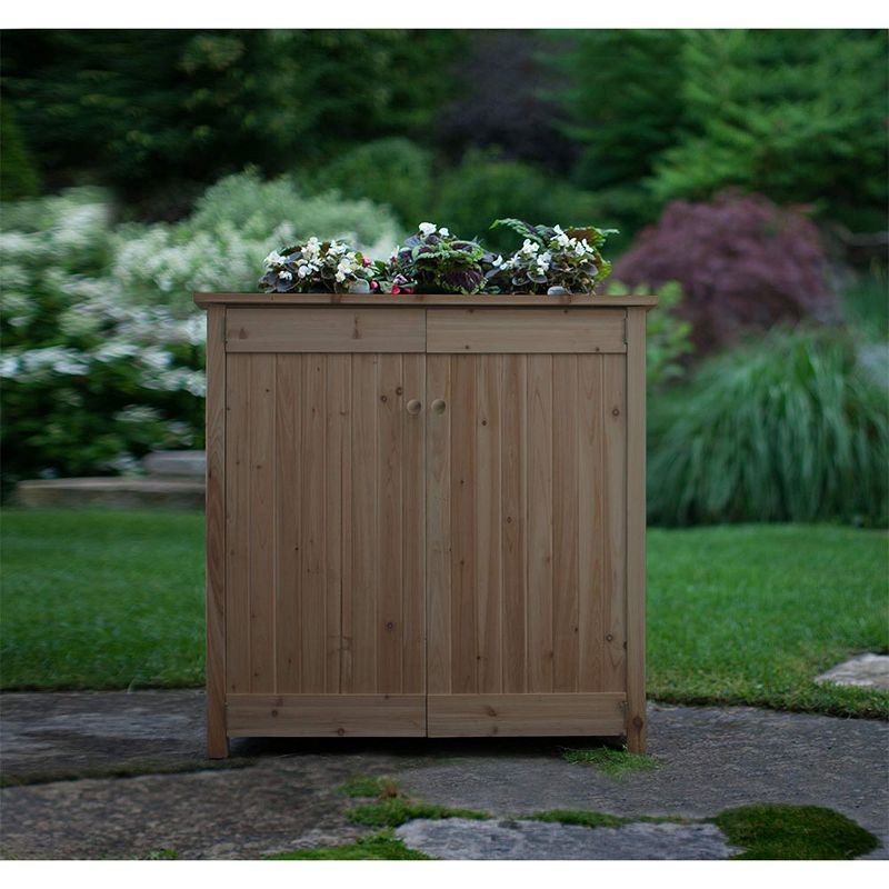 Toomax 76 Cu. Ft. Heavy Duty Weather Resistant Lockable Outdoor Garden Plastic Vertical Storage Shed Cabinet