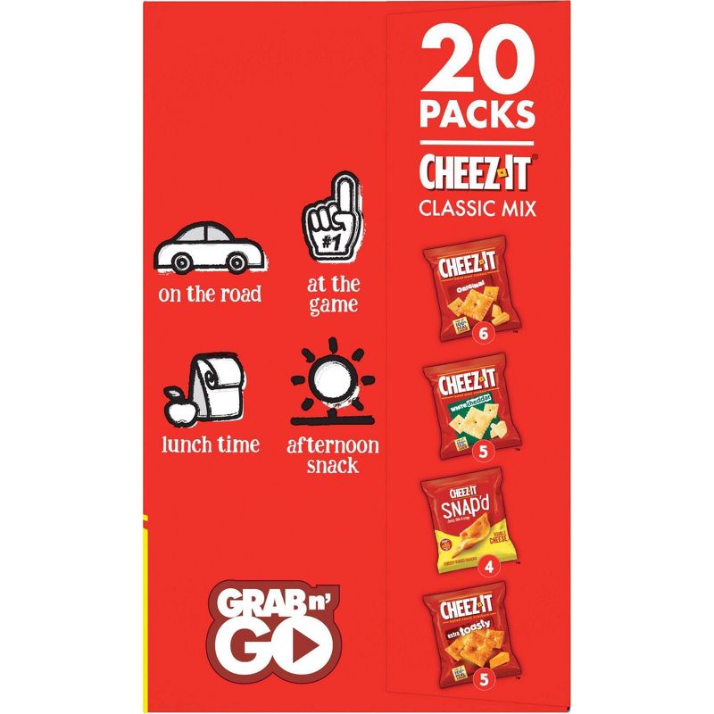 Cheez-It Cheese Lovers Multipack Crackers - 19.1oz/20ct