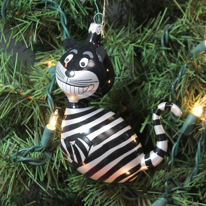 Italian Ornaments 5.25" Cheshire Cat Ornament Italian Alice  -  Tree Ornaments