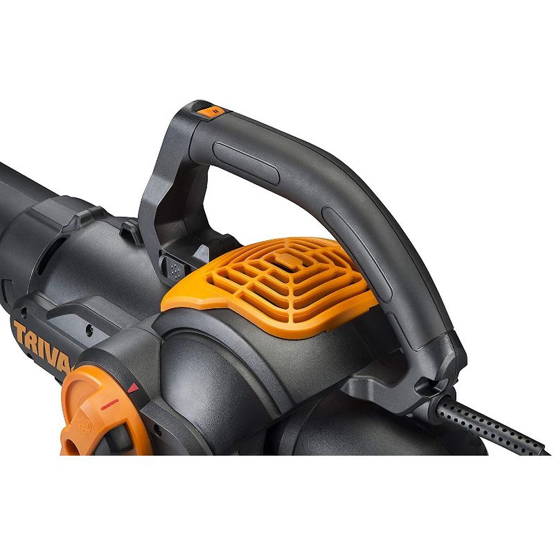Worx WG524 TRIVAC 12-Amp Electric 3-IN-1 Blower / Mulcher / Yard Vacuum with Leaf Collection System