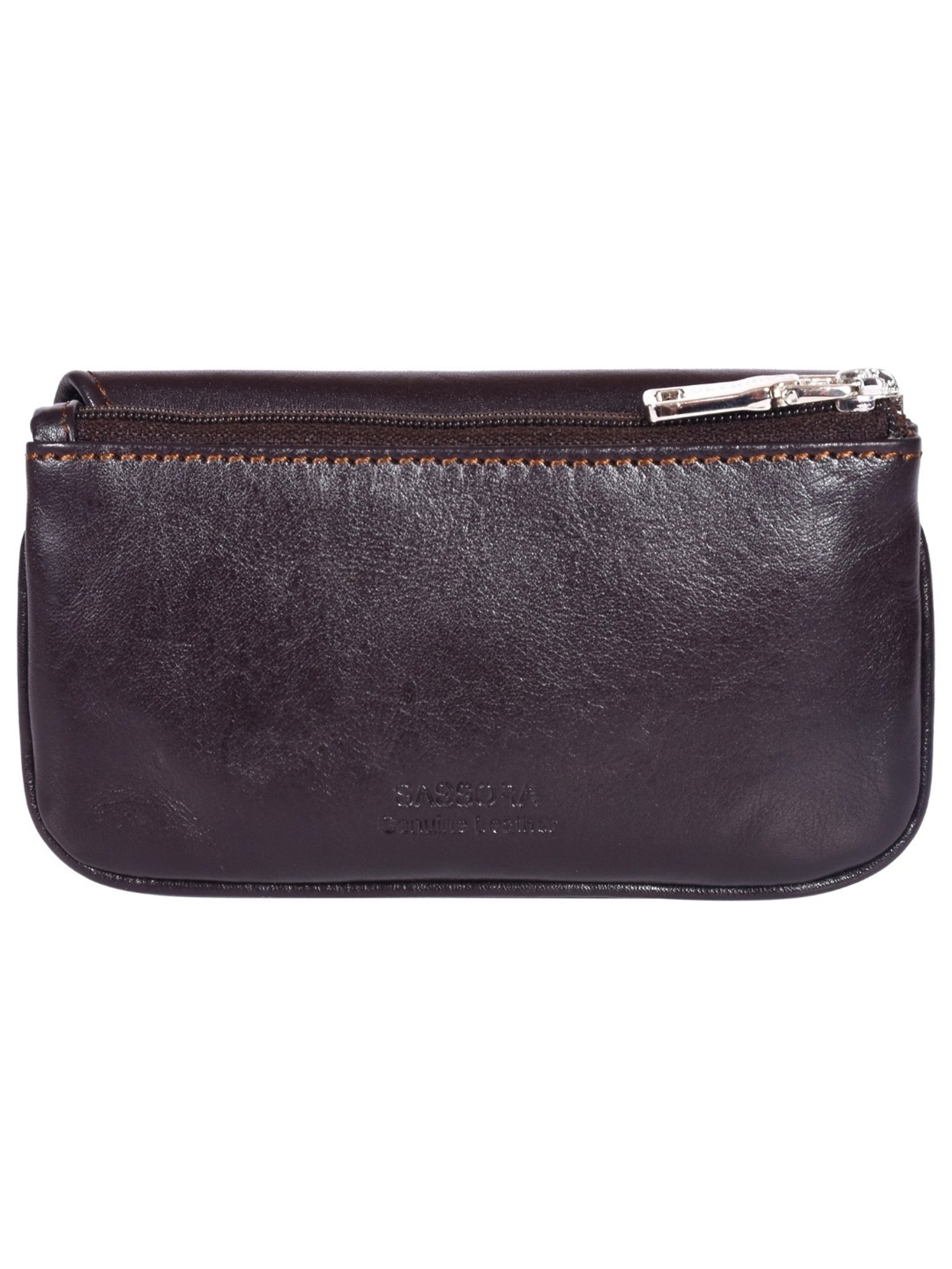 SASSORA ARIA Tan Leather Textured Wallet